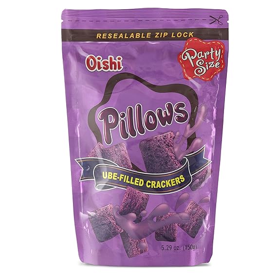 Oishi Pillows Ube Filled Crackers